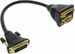 Adapter AV InLine DVI-I - D-Sub (VGA) - DVI-I czarny (17301)