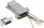 Adapter AV InLine D-Sub (VGA) - RJ-45 srebrny (68889L)