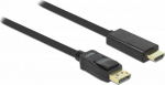 DELOCK Displayport Kabel DP -> HDMI St/St 3.00m schwarz