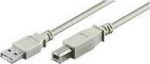 MicroConnect USB2.0 A-B 1.8m M-M, Grey