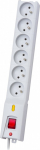 Lestar Listwa przeciwprzepięciowa LX 610, 1L, 5.0m, szara