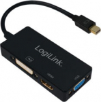 Logilink 4K Mini DisplayPort 1.2 zu DVI/HDMI/VGA Adapter