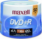 Maxell DVD+R 4.7 GB 16x 50 sztuk (2757.36.30.TW)