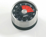 GEFU OPTICO Mechanical kitchen timer Black, Stainless steel