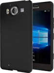 Muu Kaitse&uuml;mbris Microsoft Lumia 950, kummist, matt disain, must