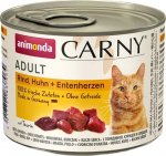 ANIMONDA Carny Adult Beef, chicken and duck hearts - wet cat food - 200g