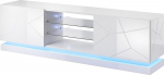 Cama MEBLE Cama TV cabinet QIU 200 MDF white gloss/white gloss