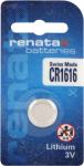 Renata CR1616-1BB Blister Pack 1pcs