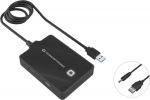 CONCEPTRONIC 4-Port Hub USB-A3.0->3xA2.0/A3.0/DC o.Netz. sw