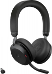 GN Jabra Jabra Evolve2 75 - Headset - On-Ear - Bluetooth - wirelessly, kabelgebunden - Active noise reduction - USB-C - noise isolation - (schwarz, Link380a, MS) (27599-999-899)