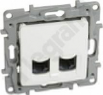 Legrand NILOE Twin computer socket 2x RJ45 kat. 6 UTP White (764574)