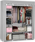 Massido Large textile wardrobe Massido - szara