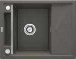 Deante Magnetic sink, magnetic granite 1-chamber with a drainer
