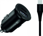 Swissten 35W Metal Car Charger Adapter with 25W Samsung SFC + 10W USB