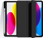 eSTUFF iPad 11th/10th gen SEATTLE, Pencil Case. Black PU leather