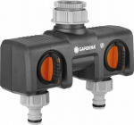 Gardena 2-channel water distributor with valves GARDENA 08193-24