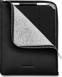 Woolnut Leather Folio - protective pocket 11" iPad Pro & Air, black