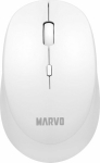 Marvo Mouse WM103WH, 1600DPI, 2.4 [GHz], Optical, 4kl., Wireless, White, 1 szt AA, Office, silent