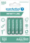 everActive Batteries R03/AAA 550 mAH blister 4 szt. Infinity Line technology ready to use