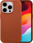 D. Bramante dbramante1928 Roskilde - Back cover for mobile phone - MagSafe-compatibility - grain leather - tan - for Apple iPhone 15 Pro