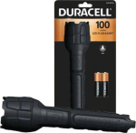 Duracell Rubber flashlight 100 LM 2AA