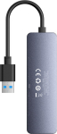 Baseus USB Hub UltraJoy Lite 15cm USB-A to 4x USB 3.0 + USB-C 5v grey