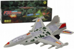LeanToys Military Fighter F35 Rider Lights Sounds Gray