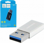 Adapter USB Vega USB-A - USB-C Silver (5904238715215)