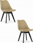 Leobert Krzesło MARK - dark beige / black legs x 2