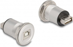 Delock USB-Adapter - USB (W) panel mountable too USB Typ B (W)
