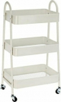 Storage Solutions Kitchen trolley on wheels, 3-storeyed