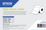 EPS 18x Labels, Epson, Normal Paper, High Gloss Label, W: 102 mm, H: 152 mm, D: 95 mm, C: 40 mm - Label Roll, Epson, Material: Normal Paper, High Gloss Label, Coating: Yes, Adhesive: Normal, Width: 102 mm, Height: 152 mm, Diameter: 95 mm, Core Diamet ...