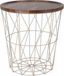Home Styling Collection Side table with basket, 37 x 39 cm