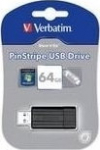Verbatim Store n Go 64GB Pinstripe USB 2.0 black 49065