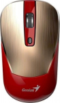 Genius Computer Technology Genius Mouse Wireless mouse, NX-7125, red-with�Gold, Optical, 1200DPI
