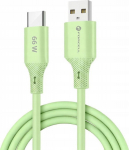 Kabel USB A do USB C Forcell F-Energy QC4.0 3A 66W Silicone 1 m C342 zielony
