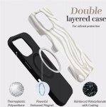 MIO Sandy Zebra Magsafe Case Compatible for iPhone 16 Pro, light brown