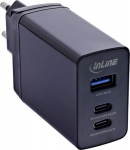 InLine 3-Port TravelCharge - 65W USB-Netzteil - 2x USB-C - 1x USB-A - EU/UK/US