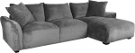 Corner sofa DIVI RC, grey