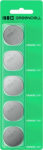 Green Cell Button Batteries 5x CR2430