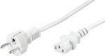 Wentronic Goobay type F, CEE 7/7 - C13 - power cord, 1.5 m, white