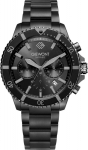 Giewont Men's Chronograph Sapphire Watch GW3970-B1 / black titanium
