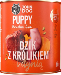 JOHN DOG Pumpkin Puppy Wild boar with rabbit and pumpkin - wet dog food - 800g