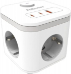Fellowes Power Cube 3xSteckdose,1xUSB-A,2xUSB-C,Schalter wei