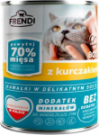 FRENDI Chunks in sauce with chicken - wet cat food - 800g