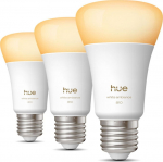 Philips Hue WA 810 A60 3P EU | E27 | 6 W | Warm to cool white light | Bluetooth, Zigbee