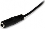 StarTech.com Kabel StarTech Jack 3.5mm - Jack 3.5mm 1m czarny (MU1MMFS)
