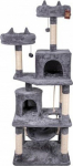 Barry King High cat scratching post, szary, 158cm
