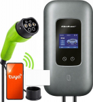 Qoltec Charging station for electric cars and hybrids | 3fazy | 22kW | 32A | Wi-Fi | LCD | RFID | TUYA | 5m