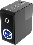 i-tec Charger 140W Intelligent Multiport USB Charger 3xUSB-C 1xUSB-A LCD 150 cm